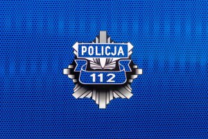 gwiazda policyjna z napisem policja i numer alarmowy 112