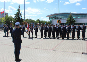 Policjanci podczas Obchodów Międzypowiatowych Święta Policji 2023.