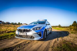 Radiowóz policyjny.