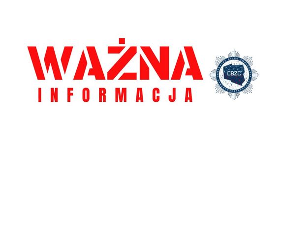 Napis ważna informacja.