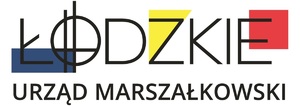 Logo i napis łódzkie Urząd Marszałkowski.