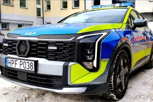 Radiowóz policyjny.