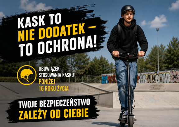 Chłopiec na hulajnodze.