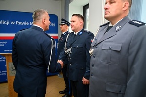 Policjanci podczas mianowania.